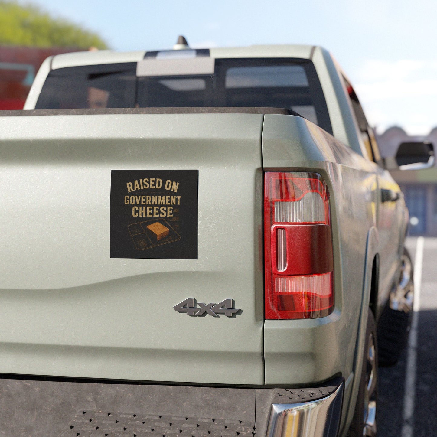 Raised on Government Cheese – Bumper Sticker